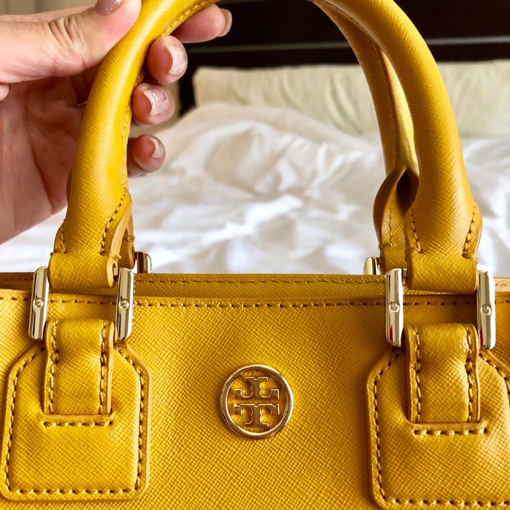Tory Burch yellow cross body bag